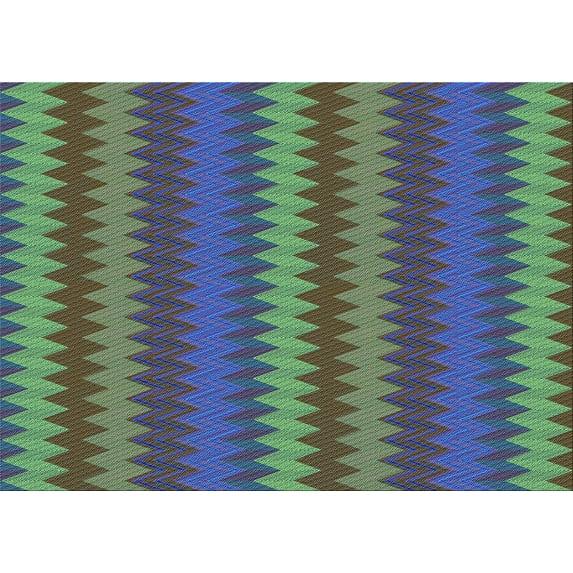 Ahgly Company Indoor Rectangle Patterned Medium Sea Green Area Rugs, 2' x 3'