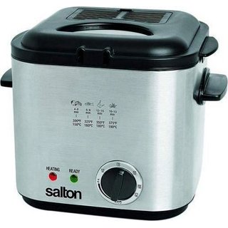 Proctor Silex 35000 Compact Electric Deep Fryer Open Fry Pot Silver 254462