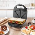3in1 Sandwich Maker Grill Waffle Maker High Power 750W Black