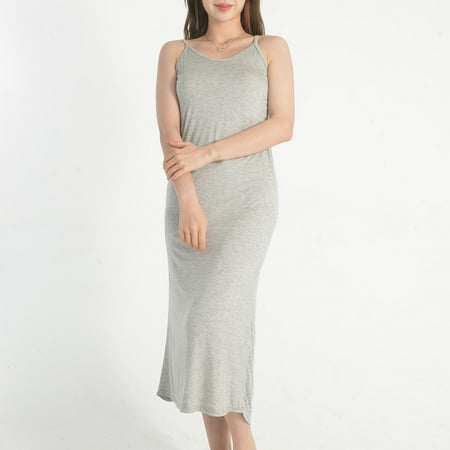 lmcalzta Womens Nightgowns Camisole Sleeveless Sleep Shirts Night Lingerie Pajama Dress