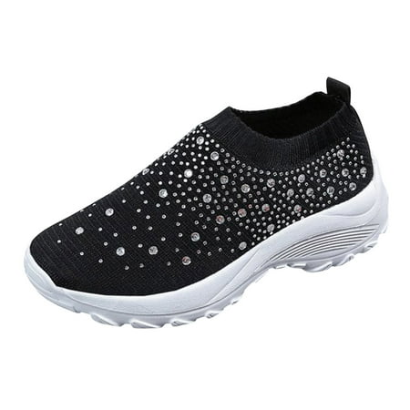 

HGWXX7 Stylish Shoes Womens Shoes Summer New Breathable Sports Shoes Womens Mesh Flying Woven