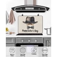 thumbnail image 5 of nqOlkjepod Large Induction Cooktop Protector Mat 24"x21", Happy Father's Day Stove Top Covers for Electric Stove, Funny Bow Beard Watercolor Decorative Stove Burner Cover Mats, Glass Top Stove Cover, 5 of 8
