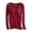 Wine, variant on WREESH Womens Pajamas T-Shirts Solid Color Household Clothes With Chest Pads Shirt Long Sleeved Tops Pajama Comfortable Base For External Wear Round Neck Hot Pink