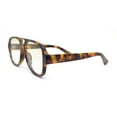 thumbnail image 3 of Mens Retro Thick Plastic Flat Top Racer Mafia Sunglasses Tortoise - Yellow Clear, 3 of 4