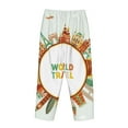 thumbnail image 5 of Junzan World Travel3 Women'S Pajama Pants Drawstring Comfy Sleep Bottoms With Pockets, 5 of 9