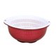 thumbnail image 2 of Coladores de cocina, cuenco, frutas, verduras, cesta de lavado, cesta de almacenamiento de alimentos, colador de alimentos, cocina, fruta, cesta de dr , Rojo, 2 of 8