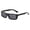 Black, variant on Siminsem Unisex Retro Street Shot Sunglasses Under $8 Color Block PC Frame Gradient Lens Eyewear for Women Men Semi Rimless Trendy Shades for Daily Streetwear
