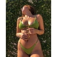 thumbnail image 3 of Bañador de bikini acanalado para mujer, bañador de dos piezas con tanga atrevida con junta tórica, talla S TUNC Sencillez, 3 of 5