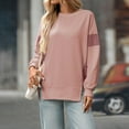 thumbnail image 3 of Guluxicc Womens Loose Fit Pullover Tops Casual Fall Winter Trendy Outfits Clothes Crewneck Long Sleeve Shirts, 3 of 5