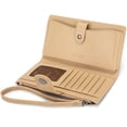 thumbnail image 6 of Wrangler Wallets Women Small Wristlet Wallets, Card Cases & Money Organizers Wallet Bifold with Phone Pocket and Rfid Lining, Tan, 6 of 6