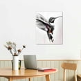 thumbnail image 3 of Nawypu Hummingbird Art Prints Posters, Black and White Photography Wall Art, Wildlife Safrai Jungle Nature Inspired Photos, Exotic Animal Wall Decor. (Hummingbird), 3 of 5