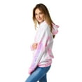 thumbnail image 3 of Hello Kitty & Friends Circle Of Friends Women's Pink Cloud Wash Long Sleeve Hooded Sweatshirt-XXL, 3 of 7