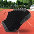 thumbnail image 4 of 6 pares de calcetines tobilleros deportivos para correr, calcetines tobilleros de corte bajo, calcetines con lengüeta para hombres y mujeres, 4 of 8