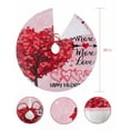 thumbnail image 7 of Red Love Heart Tree Valentines Day Christmas Tree Skirt 36 Inches Large Christmas Skirt Tree, Pink Love Heart Tree Skirt Christmas Decorations for Fireplace Party Holidays Indoor Outdoor, 7 of 7