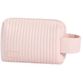 thumbnail image 1 of Bolso cosmético pequeño, bolso cosmético elegante y espacioso de la PU, bolso cosmético impermeablerosa, 1 of 5
