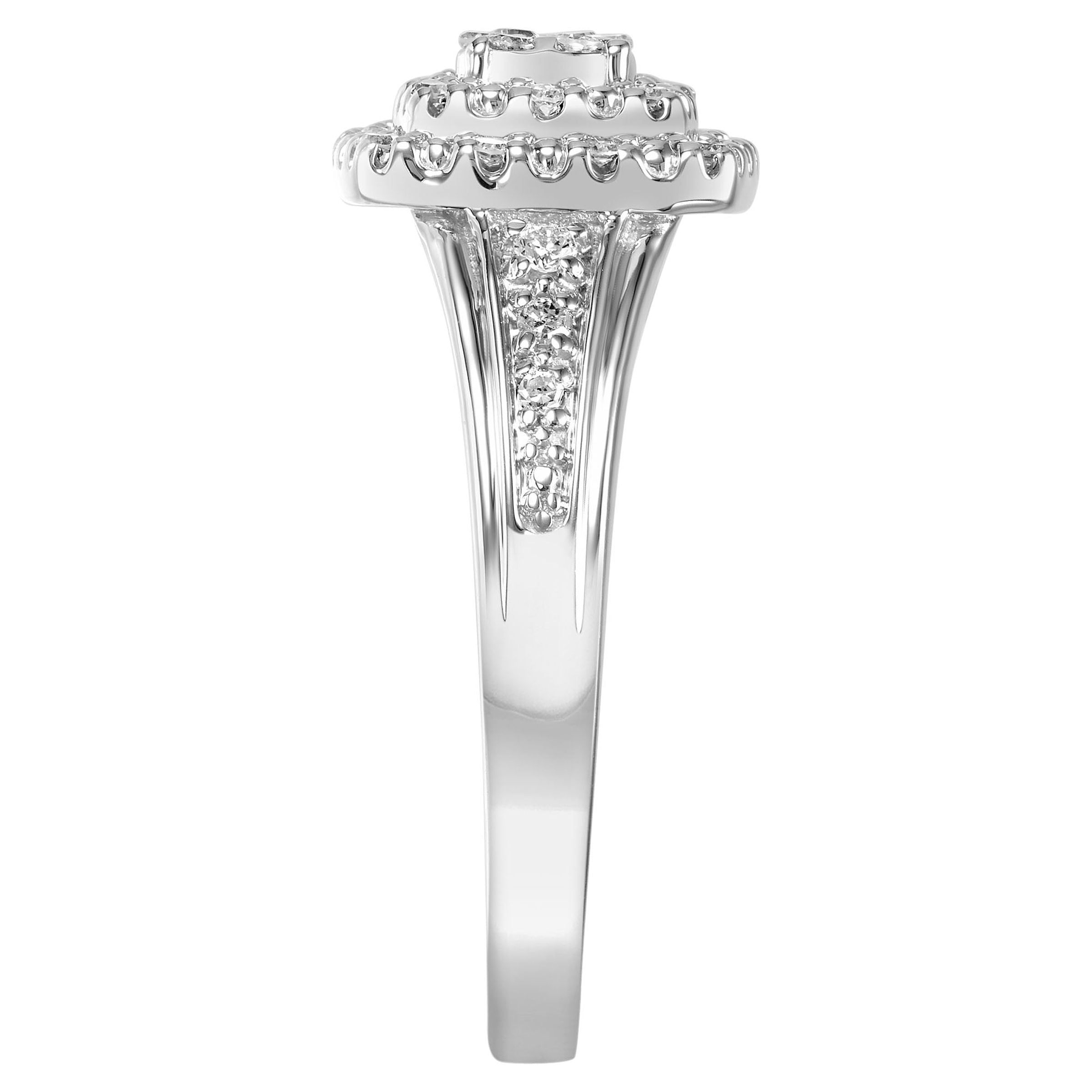 Keepsake 1/3 Carat T.W. Diamond Double Halo 2-Piece Bridal Set