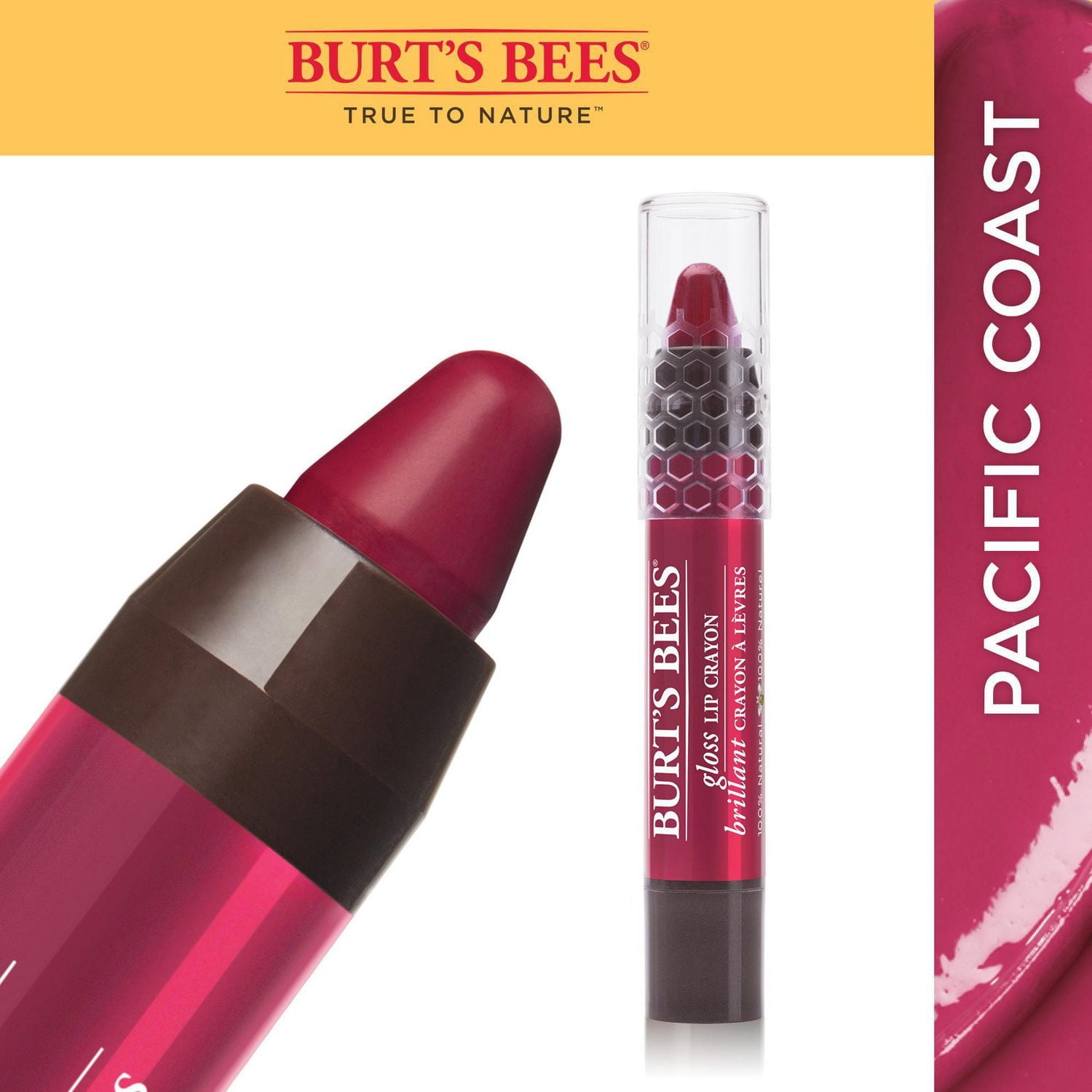 Crayon à lèvres brillant Burt’s Bees 100 % naturel