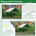 thumbnail image 4 of Large Metal Chicken Coop 19.7x9.8x6.6 ft Chicken Cage Hen House Poultry Rabbit Hutch Enclosuse with Waterproof Cover, 4 of 12