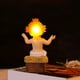 thumbnail image 4 of Decoraciones navideñas, adornos navideños, regalos navideños. Decoraciones navideñas con luz. Figura del Santo Niño sentado. Escultura de resina para escritorio. Estatua del personaje., 4 of 7
