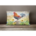 thumbnail image 4 of Carolines Treasures PRS4038PW1216 Rooster At Dawn Canvas Fabric Decorative Pillow  12H x16W multicolor, 4 of 4