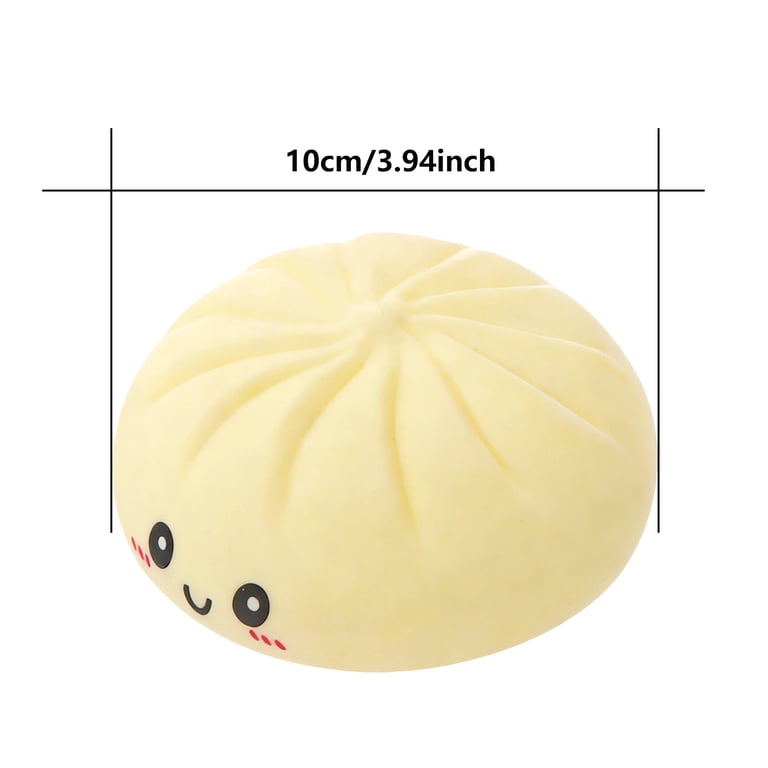 Juguete Anti-estrés Dumpling Squishy Gigante – Bola De Estrés De 10 Cm De Diametro En Forma De Empanadilla, Suave Y Duradero Para Niños Y Adultos (Verde)