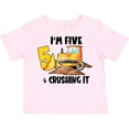 thumbnail image 3 of Inktastic I'm 5 and Crushing It Construction 5th Birthday Boys or Girls Toddler T-Shirt, 3 of 5