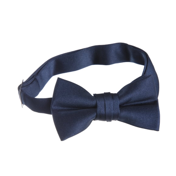 Tuxedo Park Boys' Deluxe Satin Bow Tie Tuxedo One Size Solid Navy Blue
