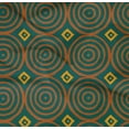 thumbnail image 4 of oneOone Organic Cotton Poplin Twill Fabric Diamond & Circle Block Printed Fabric 1 Yard 42 Inch Wide, 4 of 4