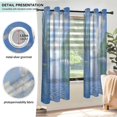 thumbnail image 3 of Yayeee Window Curtains Set of 2 for Living Room Light Filtering 63"x52", Blue Sky and River, 3 of 7
