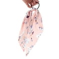 thumbnail image 4 of Unique Bargains 1 Pc Triangle Ribbon Floral Hair Elastic Band for Home Pink, 4 of 5