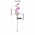 thumbnail image 3 of Artificial Callas Solar Garden Stake Lights Multicolor Changing Outdoor Lawns Flower Landscapes Decorative Pathways Lamp, 3 of 6