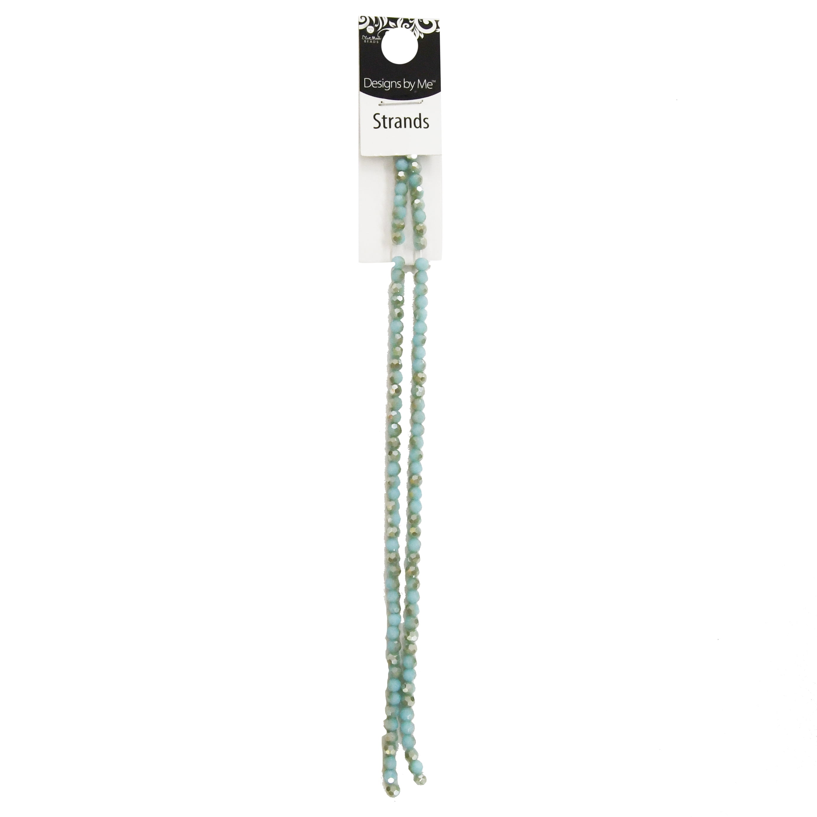 Blue Moon Beads Light Turquoise Crystal Glass Bead Strand for Jewelry Making, 14 inches