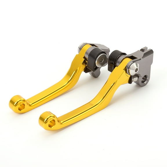 Dirt Bike Pivot Brake Clutch Levers for RMZ250 2007-2022, RMZ450 2005-2022 Gold