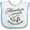 White and Blue, variant on Inktastic Adventure Awaits Outside in Nature with Tent and Mountains Boys or Girls Baby Bib