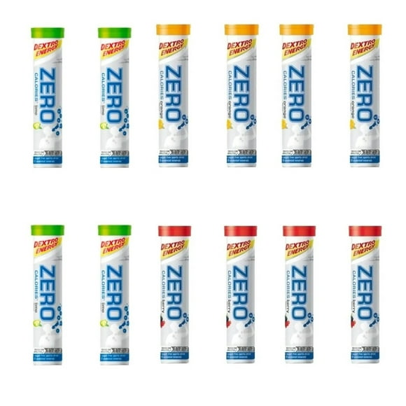 Dextro Energy Tableta Efervescente Electrolitos 0calorias 12 Surtido DEXTRO ENERGY ZERO TABLETAS