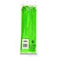 thumbnail image 2 of Standard-Duty Nylon Zip Ties 11 inch, Neon Green, 100-pk. - 50 lbs. Break Strength - Use Colored Zip Ties for Bundling Wires or Cables, Color ID Systems & More, 2 of 2