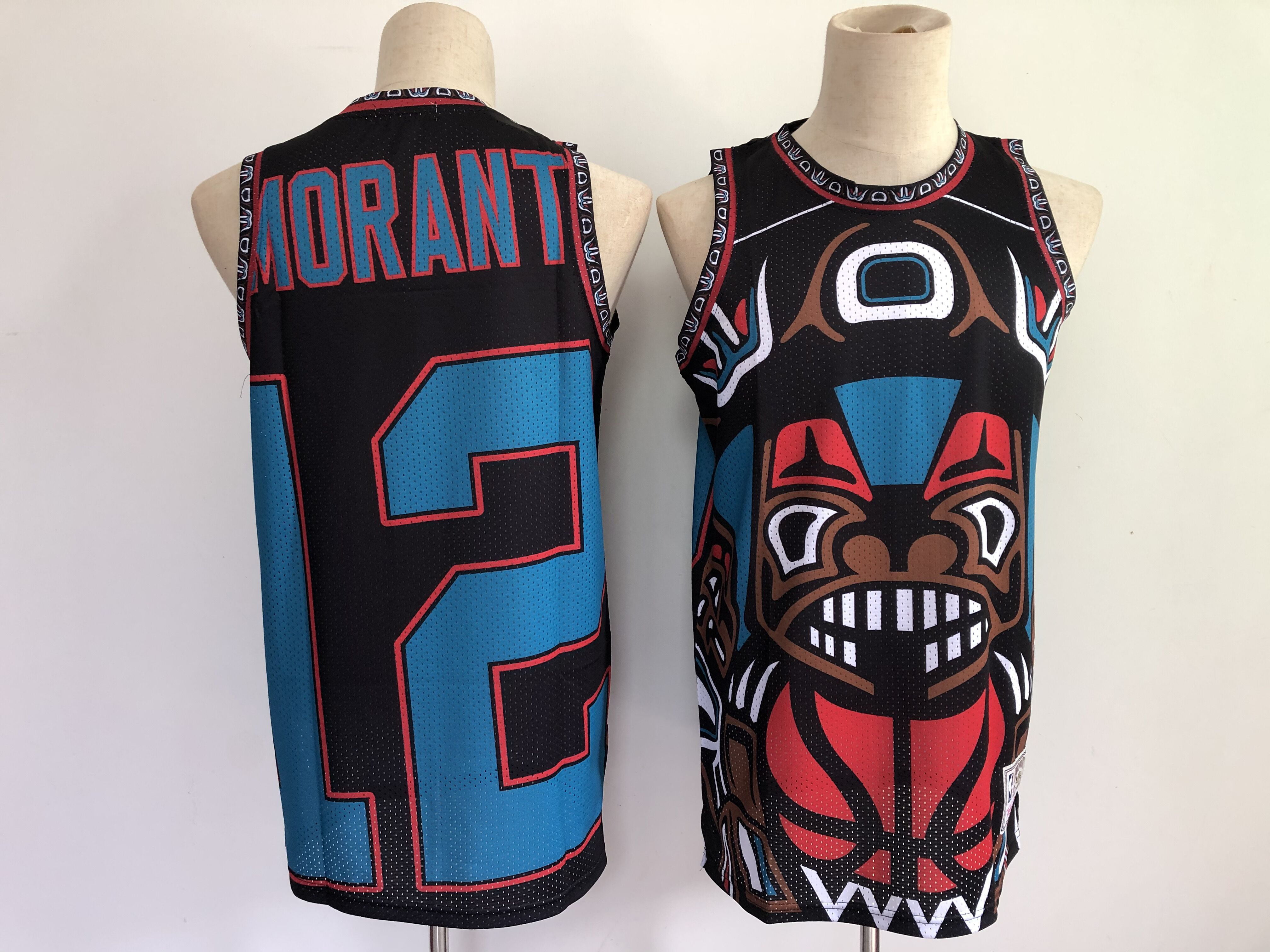 Neu Herren Memphis Grizzlies # 12 Jersey Ja Morant Grizzlies Trikot Stitched 