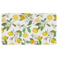 thumbnail image 1 of Lemon Fruit Linen Nonslip Floor Mat, Entryway Doormat Durable Low-Profile Mat Home Decor, Rug Washable Kitchen Bathroom Laundry Bedroom Living Room Doormats 30x17in, 1 of 5