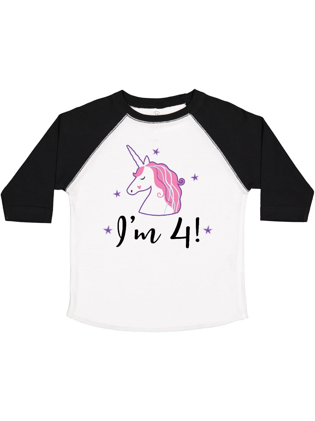 inktastic 4th Birthday Cute Unicorn Toddler T-Shirt 