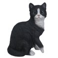 thumbnail image 1 of Collection d'Animaux Figurine de Chat Noir et Blanc Taille Réelle Statue 10 1/8 Pouces, 1 of 1
