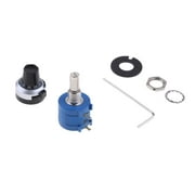 100K Ohm 3590S-2-103L Adjustable Potentiometer 10 Turn Counting Dial Rotary Knob with Wrench and Nut