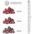 thumbnail image 3 of 5pcs 500w Equivalent R7s Linear Halogen Floodlight 7750lm 2700k J118 Safety Bulb Dimmable Length 118mm, 3 of 5