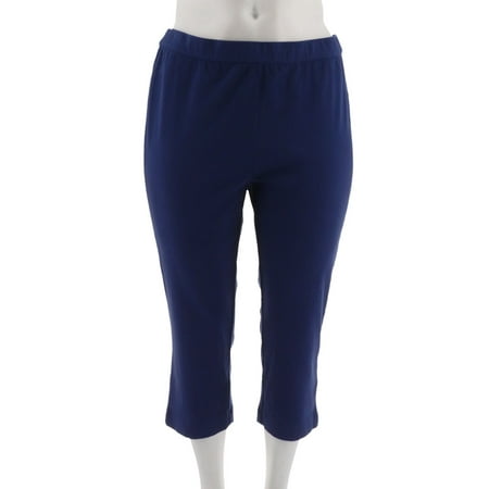 C Wonder Petite Stretch Knit Twill Pull-On Crop Pants A289782