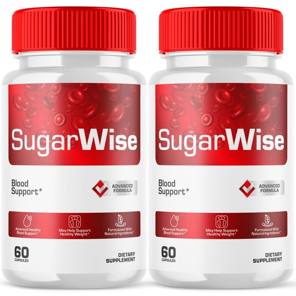 SugarWise Blood Support Pills Advanced Formula Vitamin Supplement Sugar Wise 120 Capsules