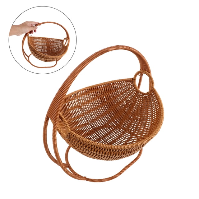 Moluckfu Cesta Tejida Para Imitación Ratán Beige Para Cocina Y Organización De Snacks En