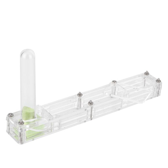 M Buder Caja De Cría De Hormigas De Acrílico, Nido Formicarium Transparente Con Torre De Agua Hidratante, Observación Educativa De Insectos, 14x2.2x7.5 cm