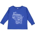 thumbnail image 3 of Inktastic Wisconsin State Word Salad Boys or Girls Long Sleeve Toddler T-Shirt, 3 of 5