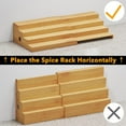 thumbnail image 4 of SpaceAid Expandable Spice Rack Organizer for Cabinet, Bamboo, 4 Tier, 4 of 8