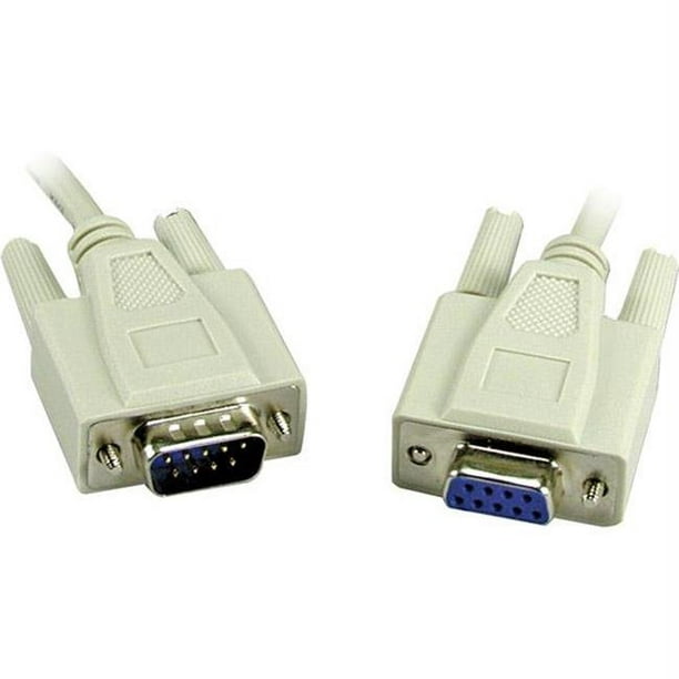 Câble d'Extension Mâle à Femelle de 3 Pi DB9 -