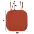 thumbnail image 3 of Cojín para silla Sweet Home Collection, espuma viscoelástica, 6 unidades, color óxido, 3 of 3